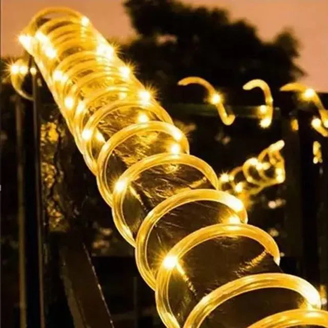 Outdoor Solar Lights Garland Rope String Lights 7-32M LED Garden Garland Waterproof Tube Lamp for Garden Christmas Decoration