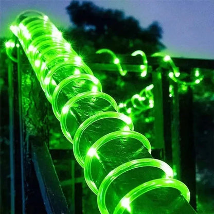 Outdoor Solar Lights Garland Rope String Lights 7-32M LED Garden Garland Waterproof Tube Lamp for Garden Christmas Decoration