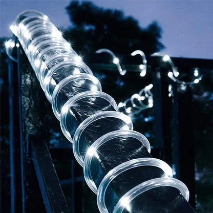 Outdoor Solar Lights Garland Rope String Lights 7-32M LED Garden Garland Waterproof Tube Lamp for Garden Christmas Decoration