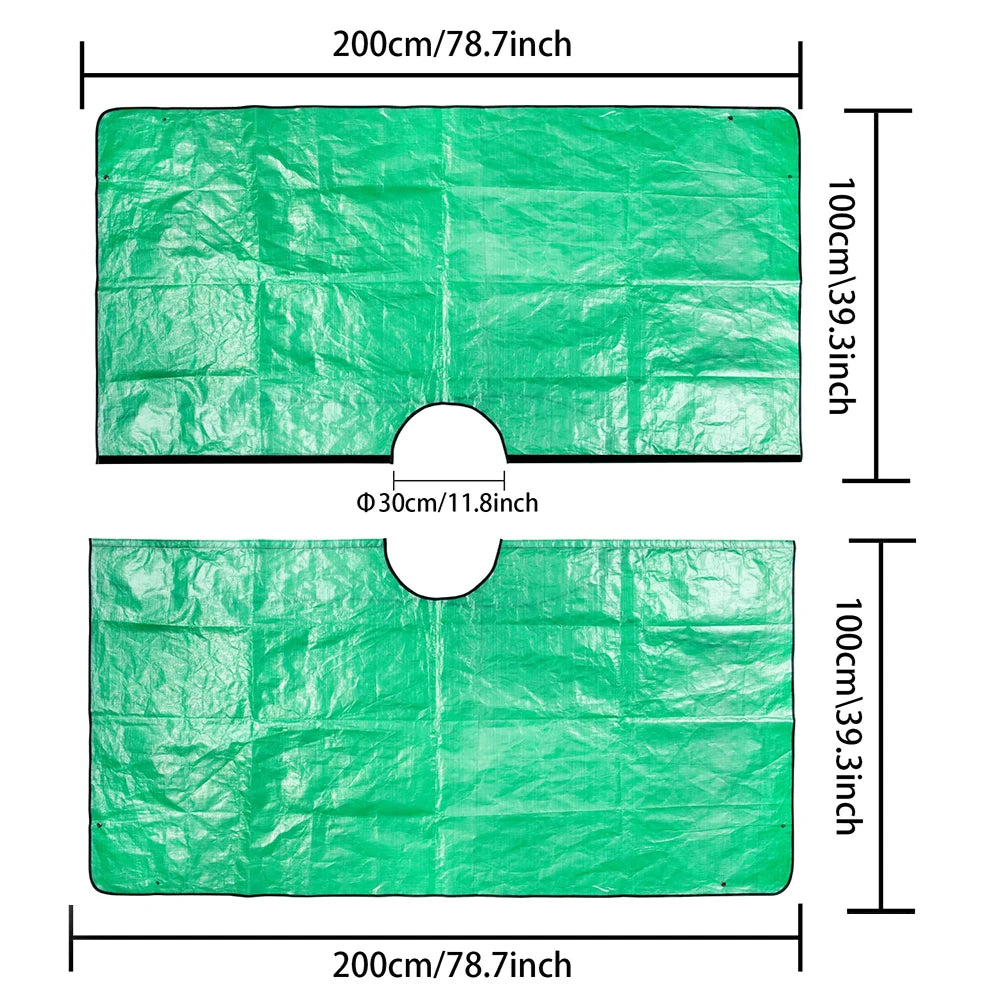 Plant Trimming Tarp Outdoor Leaf Storage Mat Easy Clean Garden Blanket Pruning Cleanup Mat Foldable Garden Tarp