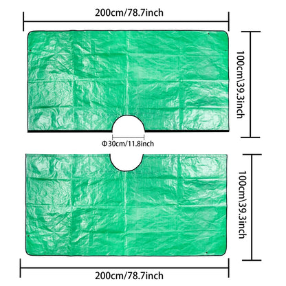 Plant Trimming Tarp Outdoor Leaf Storage Mat Easy Clean Garden Blanket Pruning Cleanup Mat Foldable Garden Tarp