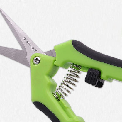 1Pc Stainless Steel Branch Pruning Shears Garden Orchard Plant Flower Fruit Tree Branch Grafting Scissors Straight and Bend Head