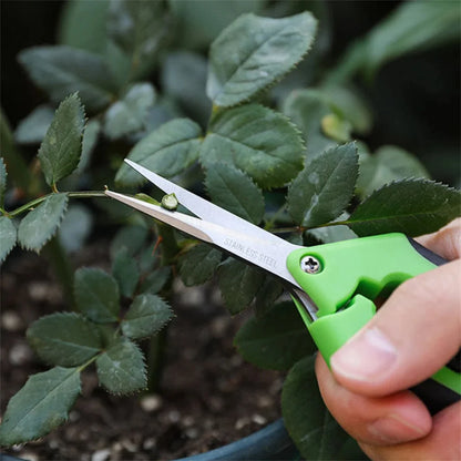 1Pc Stainless Steel Branch Pruning Shears Garden Orchard Plant Flower Fruit Tree Branch Grafting Scissors Straight and Bend Head