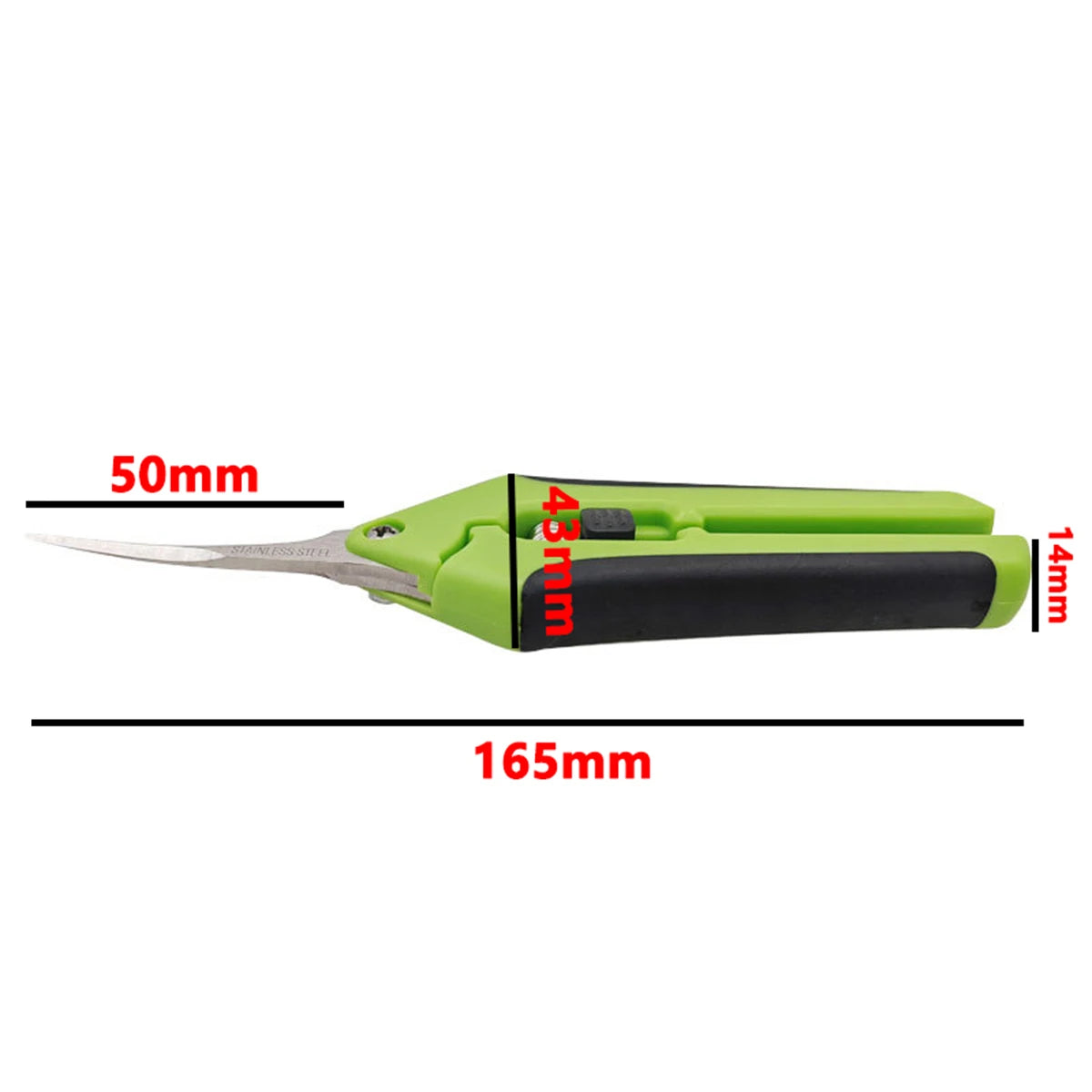1Pc Stainless Steel Branch Pruning Shears Garden Orchard Plant Flower Fruit Tree Branch Grafting Scissors Straight and Bend Head