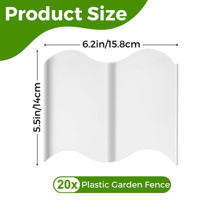 Garden Edging Borders Grass Lawn Fence Path Patio Interlocking Decorative Outdoor Barrier Landscape Edging for Yard Garden