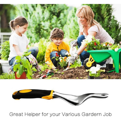 Garden weeding tools, including dandelion diggers and weeders, are ideal for maintaining your lawn and garden (yellow)